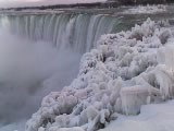 The Horseshoe Falls in winter